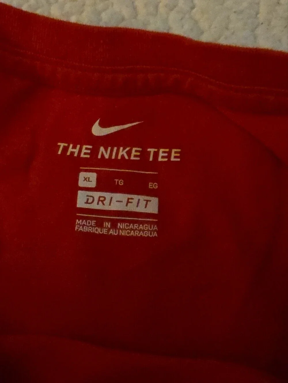 Nike Red Team RWB Graphic T-Shirt with White Accents